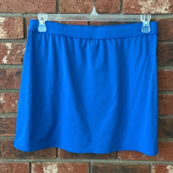 Lands’ End Royal Blue Swim Cover Up Skirt - Picture 3 of 4